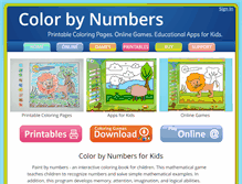 Tablet Screenshot of coloritbynumbers.com